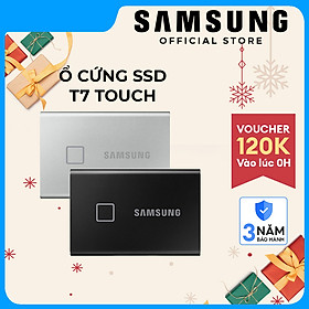 Mua Ổ cứng di động SSD Samsung T7 Touch  màu đen USB Type C 3.2 Gen 2 NVMe - Hàng Chính Hãng Bảo hành 3 năm 1 ĐỔI MỚI 1