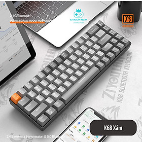 Mua Bàn Phím Cơ Không Dây HOTSWAP K68 - Red Switch - 2 chế độ kết nối không dây - Có bluetooth - Hàng chính hãng