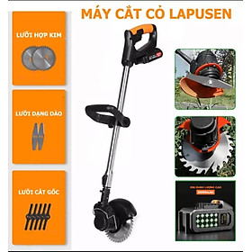 Máy cắt cỏ, tỉa cành cầm tay LAPUSEN pin khủng 15 cell, Hàng nhập khẩu cao cấp, Bảo hành 12tháng