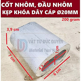 Cốt đầu nhôm khóa cáp [ Ø 20mm ]