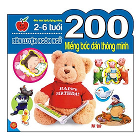 200 Miếng Bóc Dán Thông Minh - Rèn Luyện Ngôn Ngữ (Tái Bản 2018)