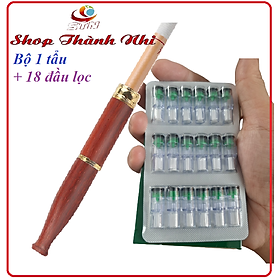 Tẩu thuốc gỗ đàn hương cao cấp, dùng điếu nhỏ và to đều được, Shop Thành Nhi STN28541