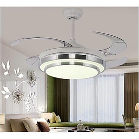 QUẠT TRẦN CỤP XÒE 3 CHẾ ĐỘ ĐÈN LED VÀ 3 TỐC ĐỘ GIÓ CÔNG SUẤT 90W TRANG TRÍ