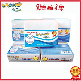 Khăn sữa 3 lớp KACHOOBABY10 khăn để thay đổi, dùng để lau mặt, quàng cổ