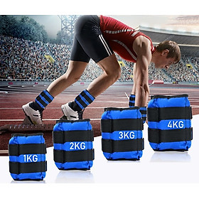 Cặp Tạ Đeo Chân,Tạ đeo cổ chân, cổ tay hỗ trợ tập thể thao, tập gym, chạy bộ,Tạ ôm chân hạt kim loại êm không đau(Bộ 2 Băng Tạ)