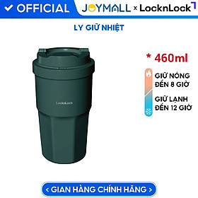 Ly giữ nhiệt LocknLock 460ml Coffee Tumbler LHC3329 - Hàng chính hãng, thép không gỉ 316L - JoyMall