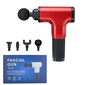 Máy mát xa massage mini đa năng cầm tay Fascial Gun Phoenix thế hệ mới - 6 Cấp Độ, Hỗ Trợ Mát Xa Chuyên Sâu, Giảm Đau Cơ, Cứng Khớp - Tặng kèm 04 đầu mát xa