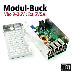 Mua Mạch Hạ Áp 9 - 36V Ra 5V 5A 4 Cổng USB