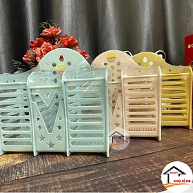 Ống đựng đũa thìa 3 ngăn cao cấp nhựa Việt Nhật, hộp đựng đũa muỗng treo tường kho sỉ mb