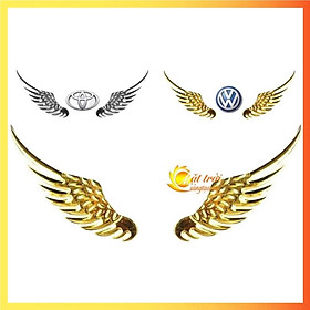 Đôi cánh thiên thần trang trí logo ô tô (kim loại)