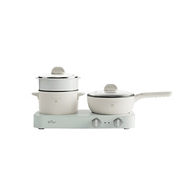 Mua Bộ Bếp Điện Đôi Bear Kèm Nồi Chảo Đa Năng Hấp Luộc Chiên Tiện Lợi Tiết Kiệm Chi Phí Dễ Vệ Sinh SB-BD02N - HÀNG CHÍNH HÃNG