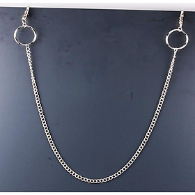 Xích đeo quần mix tầng cá tính 2 vòng tròn