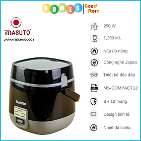 Nồi Cơm Điện Mini MASUTO MS-COMPACT 12 Công Nghệ Nhật Bản Dung Tích 1.2