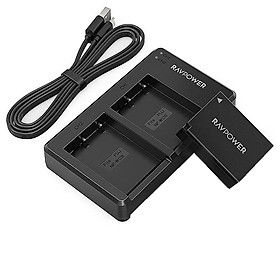 BỘ 2 PIN VÀ 1 ĐỐC SẠC ĐÔI RAVPOWER CHO PIN FUJIFILM NP-W126S- HÀNG CHÍNH HÃNG