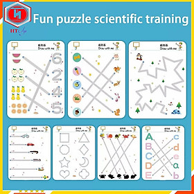 Đồ Chơi Giáo Dục, Vở Viết Xoá Được 64 Trang, Vở Tự Xoá Thông Minh, Đồ Chơi Trẻ Em Thông Minh Giúp Bé Tập Tô, Tập Viết