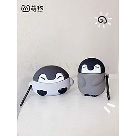 Bao Case Ốp dành cho Airpods 1-2, Airpods Pro chim cách cụt silicon 3D cao cấp