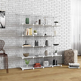 Mua Kệ Lưới Trắng Lắp Ghép Đa Năng 20 Ô