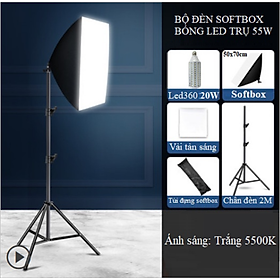 Mua Đèn Chụp Ảnh Sản Phẩm Softbox Led360 20W/40W/60W Nhiệt Màu 5500K  Thiết bị Quay Phim Chụp Ảnh Studio Hàng Chính Hãng