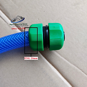 Cút nối nhanh hai đầu nối ống mềm làm vườn 18mm-21mm AQUAMATE ĐÀI LOAN W3250