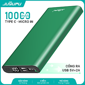 Mua Sạc dự phòng JUYUPU PR-5C 10000mAh - màn hình hiển thị võ nhôm kim loại cao cấp dành cho iPhone Samsung OPPO VIVO HUAWEI XIAOMI - HÀNG CHÍNH HÀNG