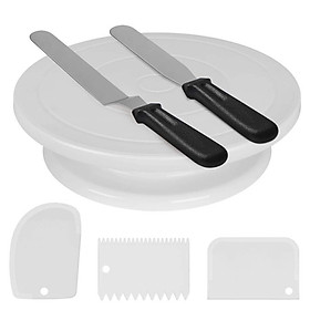 Mua Combo Bàn Xoay Bánh Kem Bộ Dụng Cụ Làm Bánh Sinh Nhật 6 Chi Tiết Cho Gia Đình