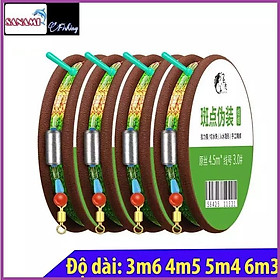 Dây Trục Câu Đài Buộc Sẵn Cước Câu Cá Tàng Hình đủ kích thước 3m6 4m5 5m4 6m3 - Sanami Fishing tàng