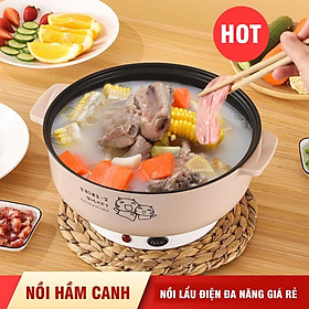 Mua Nồi Lẩu Điện Không Dính Đường Kính 20cm Dung Tích 2 Lít Nồi Bếp Đa Năng Tiện Lợi Giá Rẻ