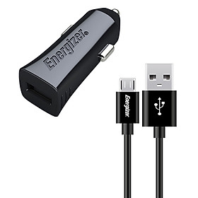 Mua Adapter Sạc Ô Tô Energizer QC 2.0 Kèm cáp MicroUSB - DCA1QHMC3 - Hàng Chính Hãng - Đen