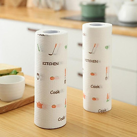 Mua Cuộn khăn giấy màu trắng lau bếp đa năng vải không dệt