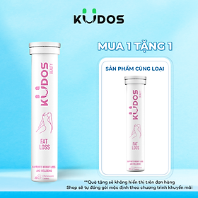 Viên sủi giảm câ.n  KUDOS FAT LOSS bổ sung L-carnitine, hỗ trợ chuyển hóa mỡ thừa an toàn, hiệu quả (20 viên/ Tuýp)