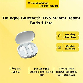 Mua Tai nghe Bluetooth True Wireless Xiaomi Redmi Buds 4 Lite - Hàng chính hãng - Hàng Chính Hãng