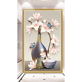 Mua tranh dán tường 3D  LỌ HOA B287