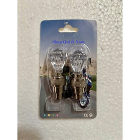 Đèn van xe đạp nhiều màu sắc combo 2 chiếc, tự động phát sáng khi đạp xe