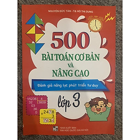 500 bài toán cơ bản và nâng cao lớp 3