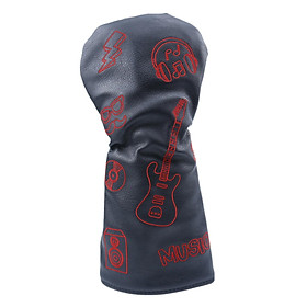 Golf Wood Headcover Water Resistant Golf Club Head Cover with Number Tag - L