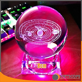 Mua Quả cầu thủy tinh Thiên hà - Galaxy Ball 8cm đế đèn LED
