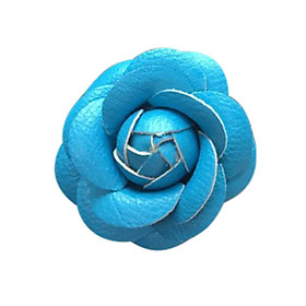 Car Use Perfume Seat Car Ornaments with Crystal Creative Charm Beautiful Camellia Flower Car Accessories Blue