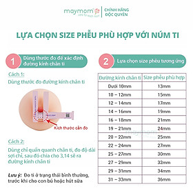 Phễu Hút Sữa Maymom Myfit, Phụ Kiện Thay Thế Máy Vắt Sữa Medela, Spectra