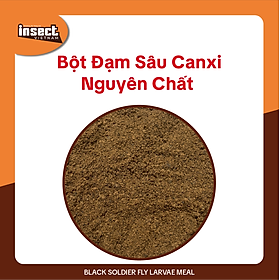 Sâu canxi nguyên chất - Bột Sâu Canxi INSECT VIETNAM - Thích hợp chế biến thức ăn cho các loại vật nuôi, gia cầm, gia súc, thủy sản như: Gà, Chim, Cá, Chó, Mèo, Gặm Nhấm, Bò Sát, Heo, Tôm, ... - Túi 1kg