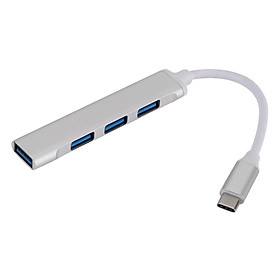 Hub chia 4 cổng USB 3.0 C809 bằng hợp kim nhôm tốc độ cao cho máy tính/điện thoại