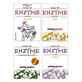 Nhân Tố Enzyme (Trọn Bộ 4 Cuốn) + Cuốn truyện song ngữ anh việt bìa mềm chú bé bánh gừng