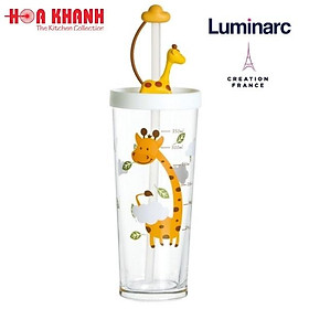 Ly Thủy Tinh Đổi Màu Có Nắp Luminarc Lille Scale Giraffe 425ml - Q3808