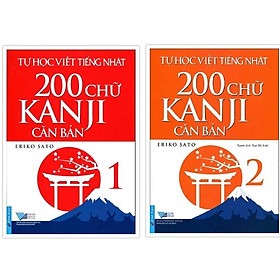 Hình ảnh Sách Combo Tự học viết tiếng Nhật 200 chữ Kanji căn bản tập 1 + tập 2 - First News - BẢN QUYỀN