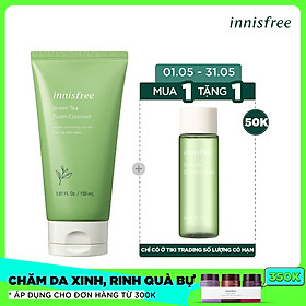 Sữa rửa mặt làm sạch từ trà xanh đảo Jeju Innisfree Green Tea Foam Cleanser 150ml - NEW