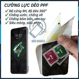 Dán cường lực dẻo PPF Xiaomi Black Shark 3 Pro Chịu lực tốt nhất hiện nay