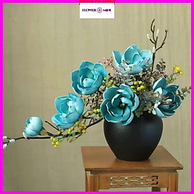 Bình hoa mộc lan xốp 40cm hoa giả cao cấp trang trang trí phòng khách, decor nhà hàng, homestay đẹp đón tết ML-485