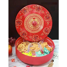 Mua Hộp đựng bánh mứt kẹo 3D Đỏ Rực Rỡ Có Đế Xoay mẫu mới nhất 2022