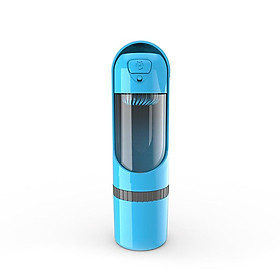 Chai nước cho chó, 300 + 130 ml, di động, chai nước du lịch cho chó, mèo, động vật trong nhà, đi bộ, chuyến đi