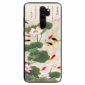 Ốp lưng in cho Xiaomi Redmi Note 8 Pro Tranh Cá Koi