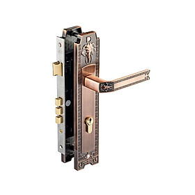Ổ khóa cửa tay gạt Huy Hoàng - EX8528 - 2 đầu chìa - dành cho cửa chính